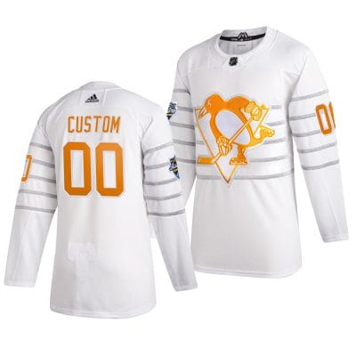 Custom NHL All-Star Jersey Name And Number 2020 White Game Pittsburgh Penguins