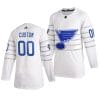 Custom NHL All-Star Jersey Name And Number 2020 White Game St. Louis Blues