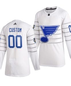 Custom NHL All-Star Jersey Name And Number 2020 White Game St. Louis Blues