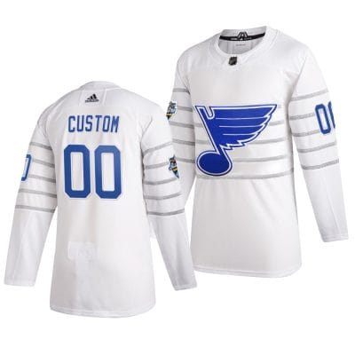 Custom NHL All-Star Jersey Name And Number 2020 White Game St. Louis Blues