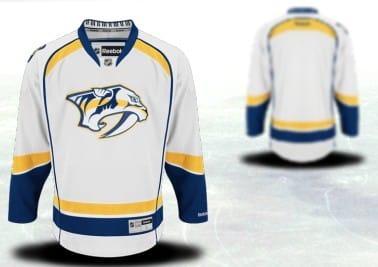 Custom Nashville Predators Jersey Name And Number 2012 White 8 Custom Nashville Predators Jersey Name And Number 2012 White