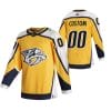 Custom Nashville Predators Jersey Name And Number 2020-21 Yellow Reverse Retro Alternate NHL 4 Custom Nashville Predators Jersey Name And Number 2020-21 Yellow Reverse Retro Alternate NHL