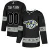 Custom Nashville Predators Jersey Name And Number Black Team Logos Fashion