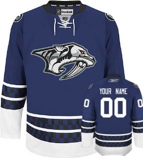 Custom Nashville Predators Jersey Name And Number Blue Third 8 Custom Nashville Predators Jersey Name And Number Blue Third