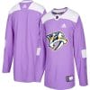 Custom Nashville Predators Jersey Name And Number Purple Pink Hockey Fights Cancer Practice 4 Custom Nashville Predators Jersey Name And Number Purple Pink Hockey Fights Cancer Practice