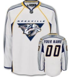 Custom Nashville Predators Jersey Name And Number White