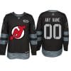 Custom New Jersey Devils Jersey Name And Number 1917-2017 Black 100th Anniversary NHL