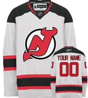 Custom New Jersey Devils Jersey Name And Number White 8 Custom New Jersey Devils Jersey Name And Number White