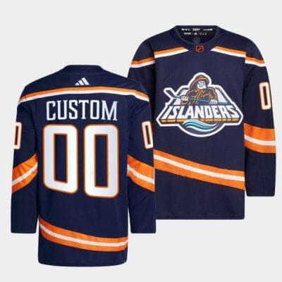Custom New York Islanders Jersey Name And Number 2022 Navy Reverse Retro 2.0 8 Custom New York Islanders Jersey Name And Number 2022 Navy Reverse Retro 2.0