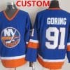 Custom New York Islanders Jersey Name And Number Light Blue Throwback CCM