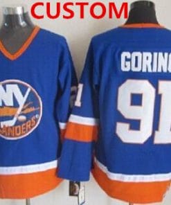 Custom New York Islanders Jersey Name And Number Light Blue Throwback CCM