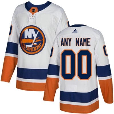 Custom New York Islanders Jersey Name And Number White NHL 8 Custom New York Islanders Jersey Name And Number White NHL
