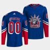 Custom New York Rangers Jersey Name And Number 2022 Blue Reverse Retro