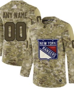 Custom New York Rangers Jersey Name And Number Camo