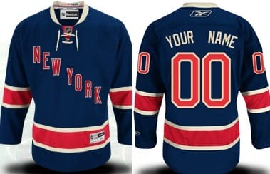 Custom New York Rangers Jersey Name And Number Navy Blue Third 8 Custom New York Rangers Jersey Name And Number Navy Blue Third