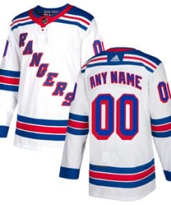 Custom New York Rangers Jersey Name And Number White