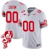 Custom Ohio State Buckeyes Jersey Name and Number Football Stitched Brutus Buckeye Patch Style 1 Gray 4 Custom Ohio State Buckeyes Jersey Name and Number Football Stitched Brutus Buckeye Patch Style 1 Gray