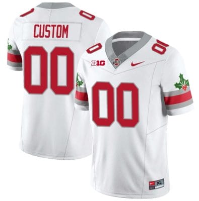 Custom Ohio State Buckeyes Jersey Name and Number Football Stitched Style 2 White 8 Custom Ohio State Buckeyes Jersey Name and Number Football Stitched Style 2 White