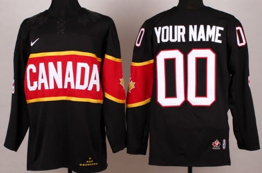 Custom Olympics Canada Jersey Name And Number 2014 Black 8 Custom Olympics Canada Jersey Name And Number 2014 Black