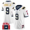 DeShawn Gaddie Jr Jersey #9 Ole Miss Rebels Football Flag Patch All Stitched White 1
