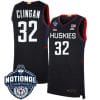 Donovan Clingan Jersey #31 UConn Huskies 2023 National Champions College Basketball Black