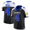 Devin Neal Jersey #4 Kansas Jayhawks Blackhawk Vapor Limited Football Alternate