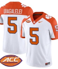 DJ Uiagalelei Jersey #5 Clemson Tigers Vapor Limited Acc Patch College Football Stitched Inverted