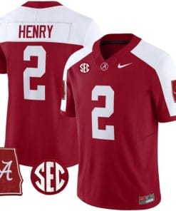 Derrick Henry Jersey #2 Alabama Crimson Tide Vapor Stitched Football Alabama Map Alternate