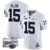 Drew Allar Jersey #15 Penn State Nittany Lions PSU Patch College Football All Stitched White