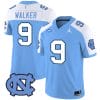 Devontez Walker Jersey #9 North Carolina Tar Heels Vapor Limited College Football Blue Alternate