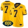 Donovan Edwards Jersey #7 Michigan Wolverines 1000 Wins Patch College Football Yellow