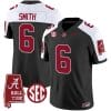 DeVonta Smith Jersey #6 Alabama Crimson Tide Vapor Limited Football Alabama Map Black Alternate