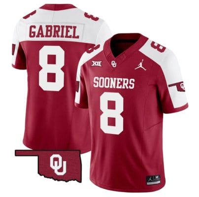 Dillon Gabriel Jersey #8 Oklahoma Sooners Vapor Limited College Football Stitched Alternate 8 Dillon Gabriel Jersey #8 Oklahoma Sooners Vapor Limited College Football Stitched Alternate