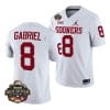 Dillon Gabriel Jersey #8 Oklahoma Sooners Allstate Red River Rivalry College Football Stitched White