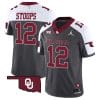 Drake Stoops Jersey #12 Oklahoma Sooners Vapor Limited College Football Stitched Special Anthracite