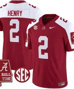 Derrick Henry Jersey #2 Alabama Crimson Tide Vapor Limited Football Alabama Map Crimson Alternate