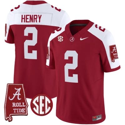 Derrick Henry Jersey #2 Alabama Crimson Tide Vapor Limited Football Alabama Map Crimson Alternate 8 Derrick Henry Jersey #2 Alabama Crimson Tide Vapor Limited Football Alabama Map Crimson Alternate