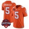 DJ Uiagalelei Jersey #5 Clemson Tigers Vapor Limited Champions Patch College Football Stitched Orange