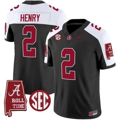 Derrick Henry Jersey #2 Alabama Crimson Tide Vapor Limited Football Alabama Map Black Alternate 8 Derrick Henry Jersey #2 Alabama Crimson Tide Vapor Limited Football Alabama Map Black Alternate