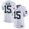 Drew Allar Jersey #15 Penn State Nittany Lions Rose Patch College Football All Stitched White