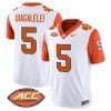 DJ Uiagalelei Jersey #5 Clemson Tigers Vapor Limited Acc Patch College Football Stitched Orange Sleeves 4 DJ Uiagalelei Jersey #5 Clemson Tigers Vapor Limited Acc Patch College Football Stitched Orange Sleeves