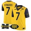 Donovan Edwards Jersey #7 Michigan Wolverines 1000 Wins Patch Vapor College Football Navy Sleeves