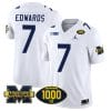 Donovan Edwards Jersey #7 Michigan Wolverines 1000 Wins Patch Vapor College Football White