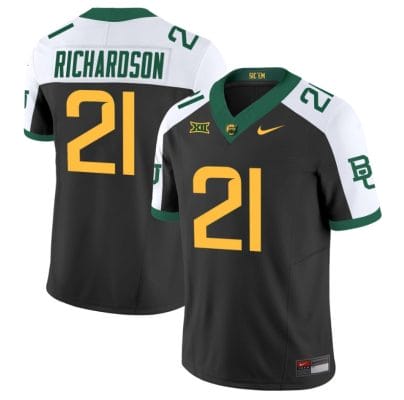 Dominic Richardson Jersey #21 Baylor Bears Vapor Limited College Football All Stitched Black Alternate
