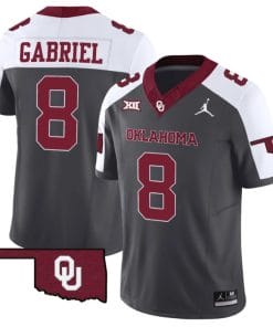 Dillon Gabriel Jersey #8 Oklahoma Sooners Vapor Limited College Football Stitched Special Anthracite