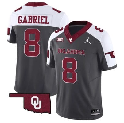 Dillon Gabriel Jersey #8 Oklahoma Sooners Vapor Limited College Football Stitched Special Anthracite