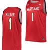 Diamond Miller Jersey #1 Maryland Terrapins College NIL Replica Basketball Red