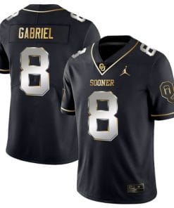 Dillon Gabriel Jersey #8 Oklahoma Sooners College Football Stitched Black Gold