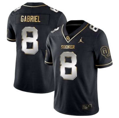 Dillon Gabriel Jersey #8 Oklahoma Sooners College Football Stitched Black Gold