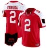 Emeka Egbuka Jersey #2 Ohio State Buckeyes College Football Stitched Vapor Limited Ohio Patch Red Alternate